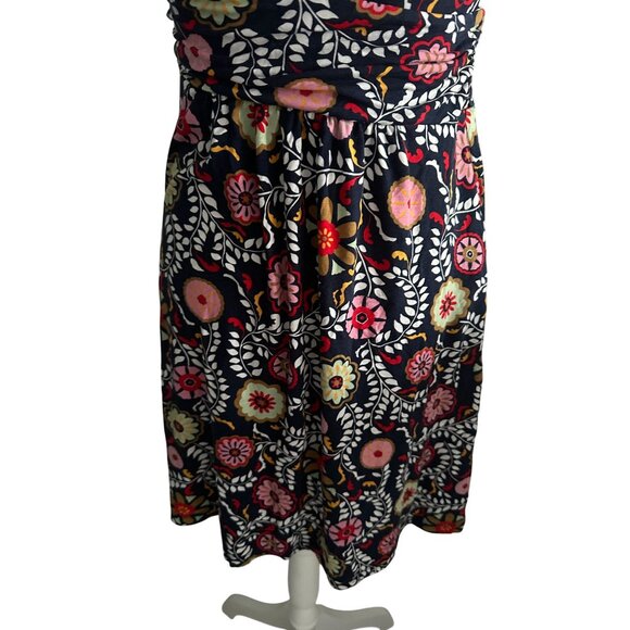 BODEN Multicolor Floral V Neck Dress Size US 4P - Picture 6 of 8